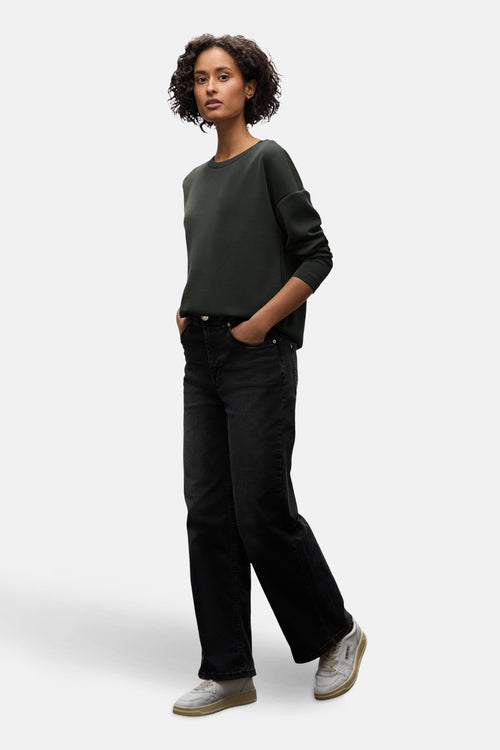 Sweater met ronde hals bruin - STREET ONE