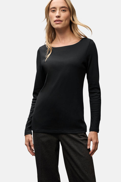 Top (lange mouwen) zwart - STREET ONE