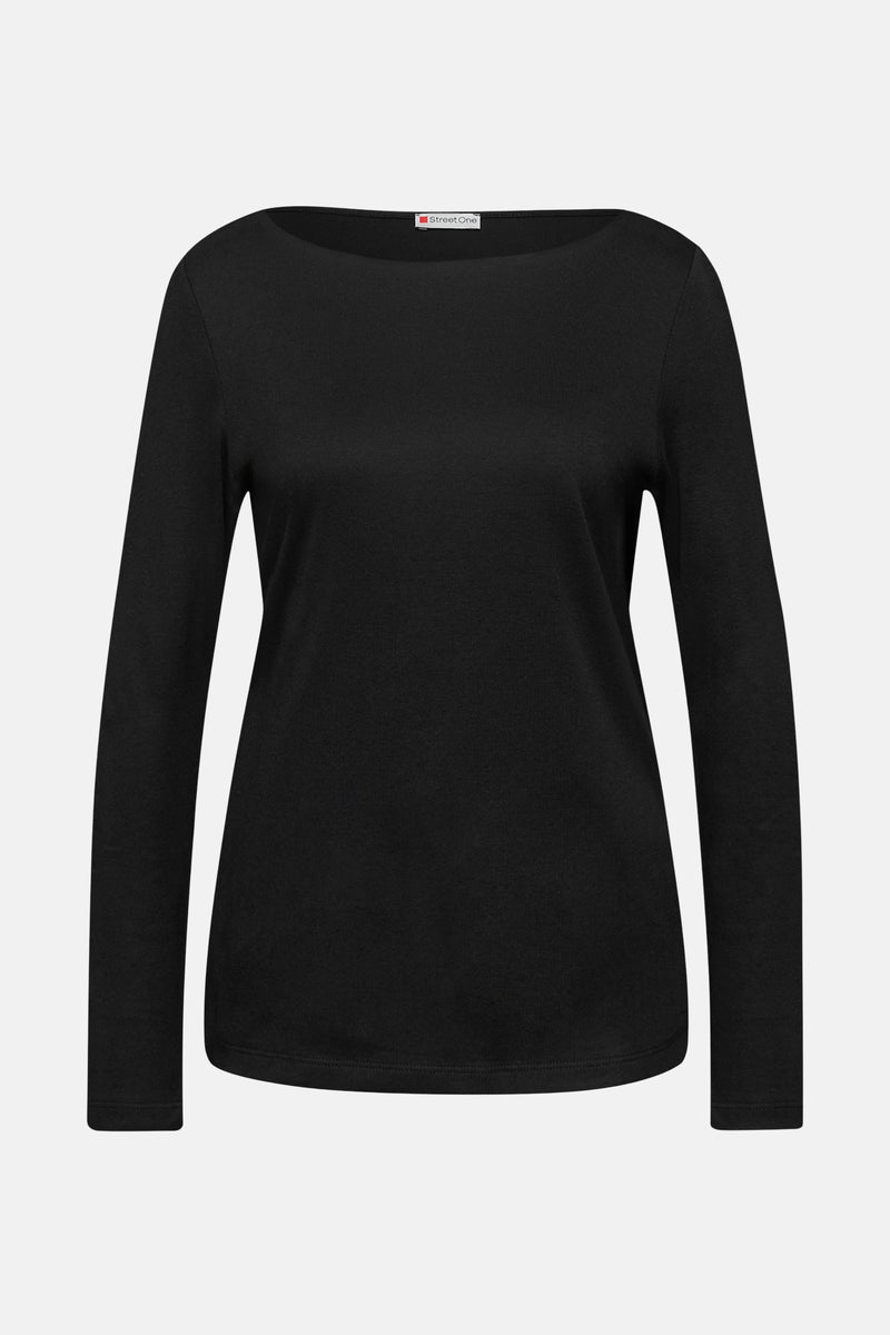 T-shirt met lange mouwen - zwart