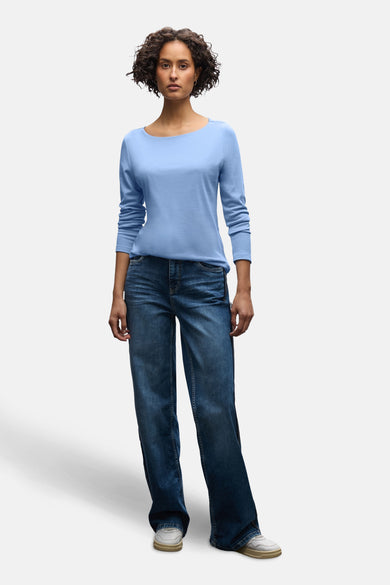 T-shirt met lange mouwen - blauw