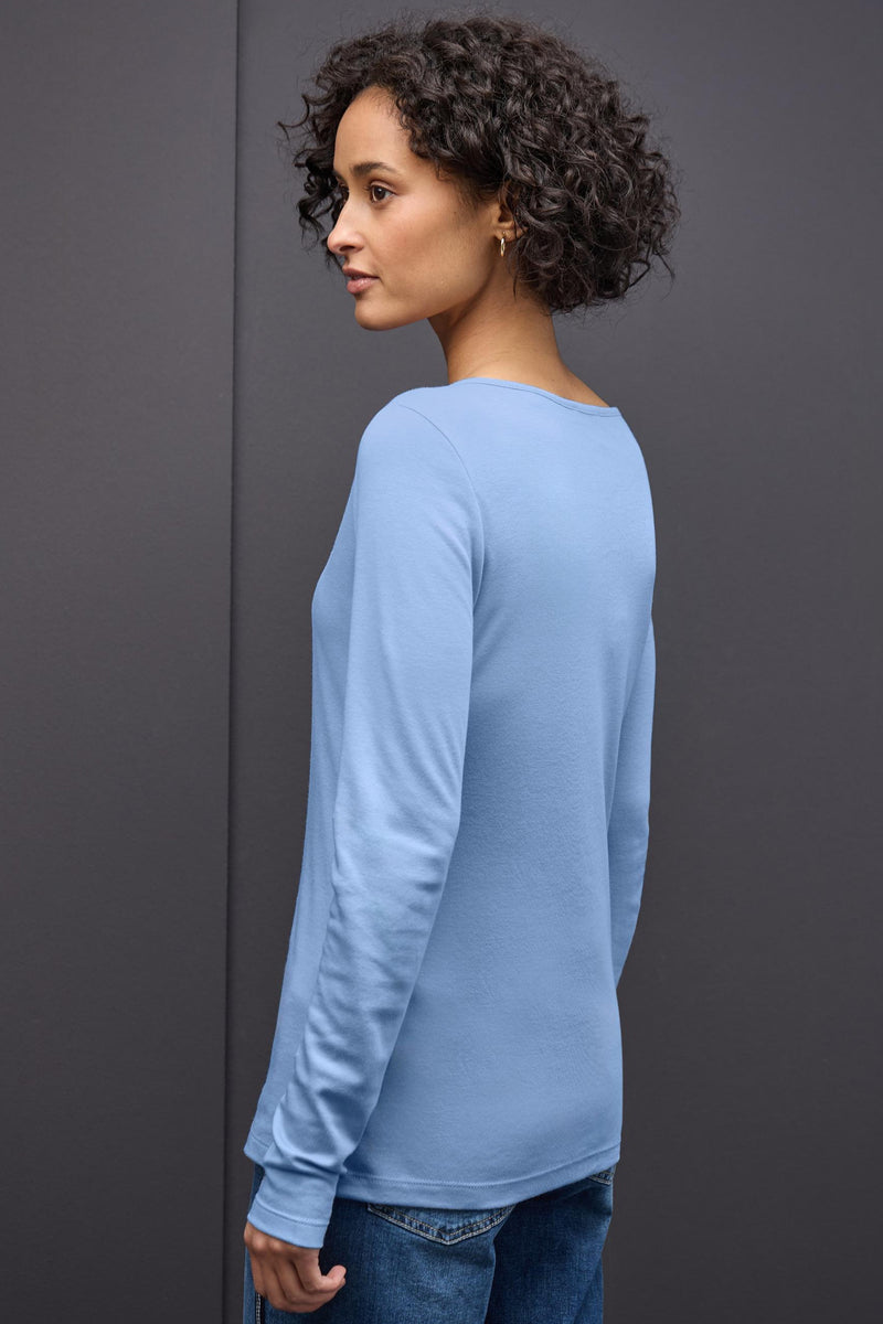 T-shirt met lange mouwen - blauw