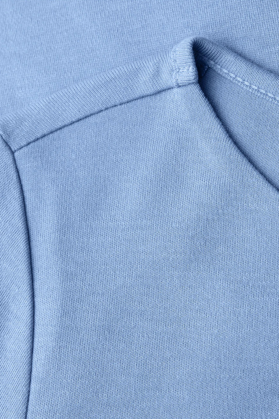 T-shirt à manches longues bleu de Street One, en jersey de coton, avec encolure dégagée