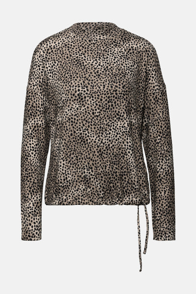 Top à manches longues multicolore STREET ONE à motif tacheté.
