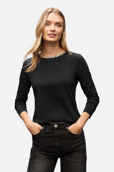 Top (lange mouwen) zwart - STREET ONE