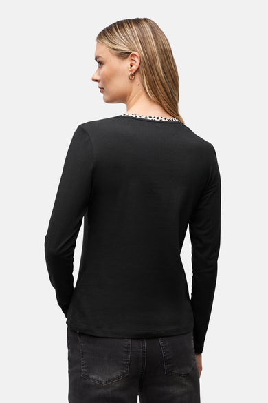 Top (lange mouwen) zwart - STREET ONE