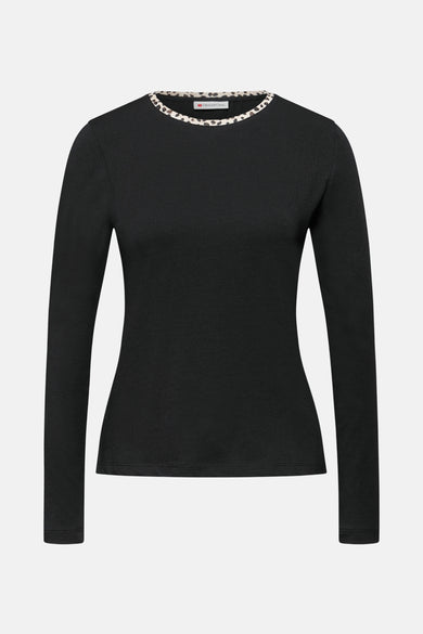 Top (lange mouwen) zwart - STREET ONE