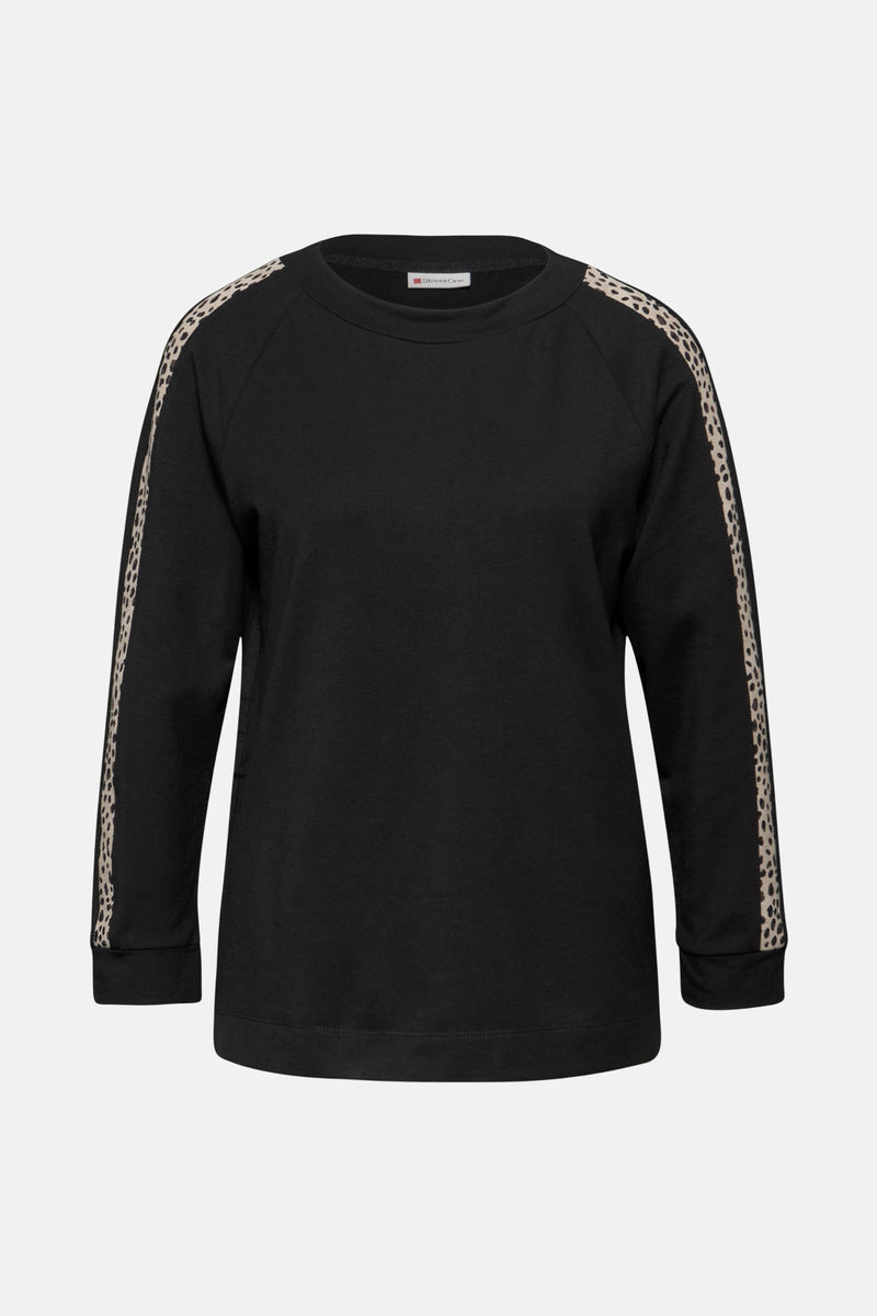 T-shirt (lange mouwen) zwart - STREET ONE