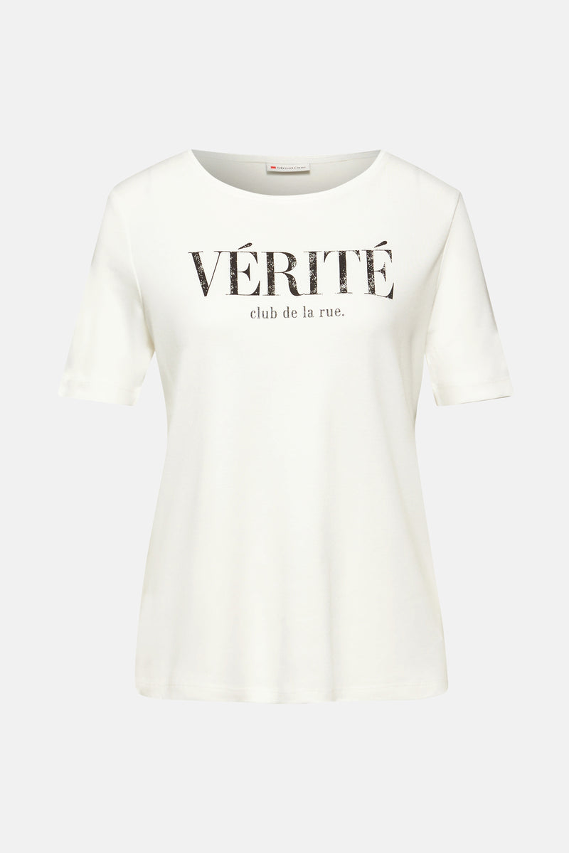 T-shirt (korte mouwen) wit - STREET ONE