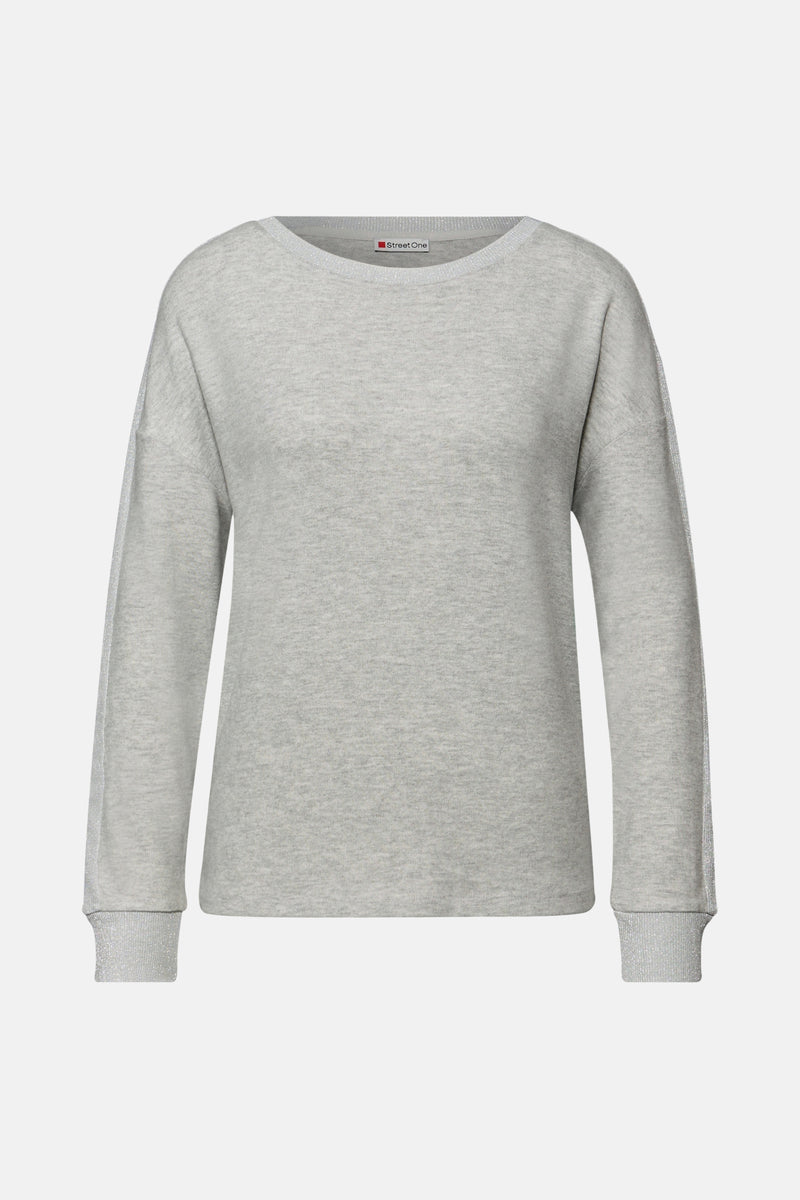 T-shirt (lange mouwen) grijs - STREET ONE