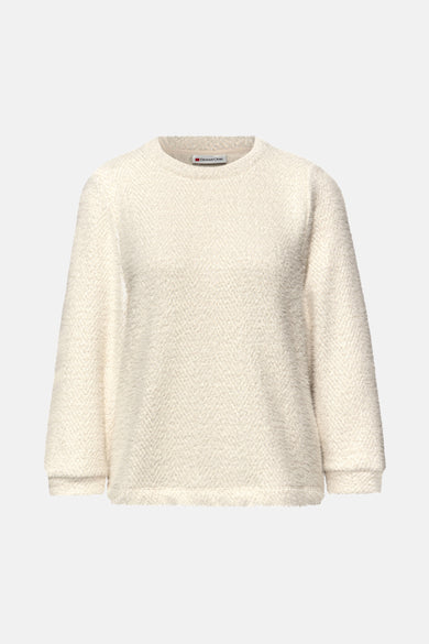 Trui met ronde hals wit - STREET ONE