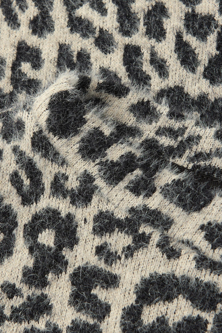Ronde hals trui in zachte, veelkleurige gebreide stof van STREET ONE, met getextureerd dierenprint.