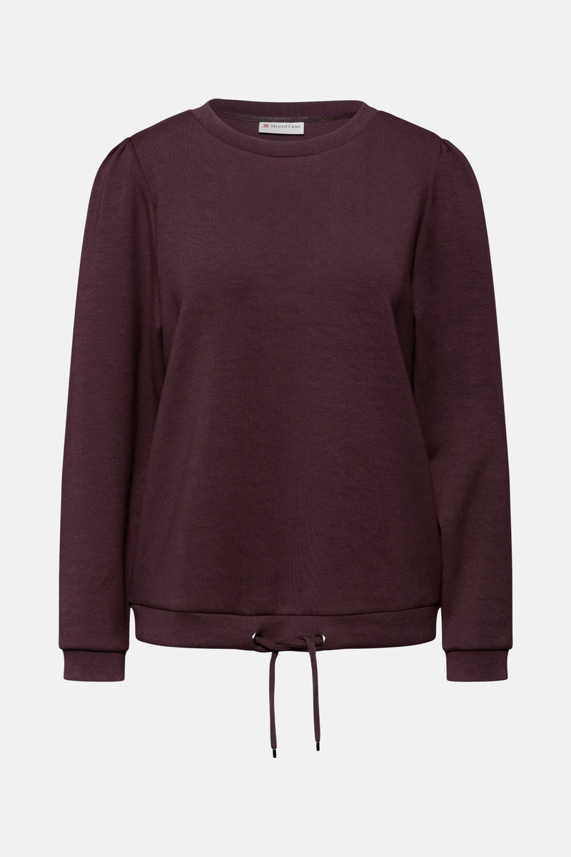 Sweater met ronde hals rood - STREET ONE