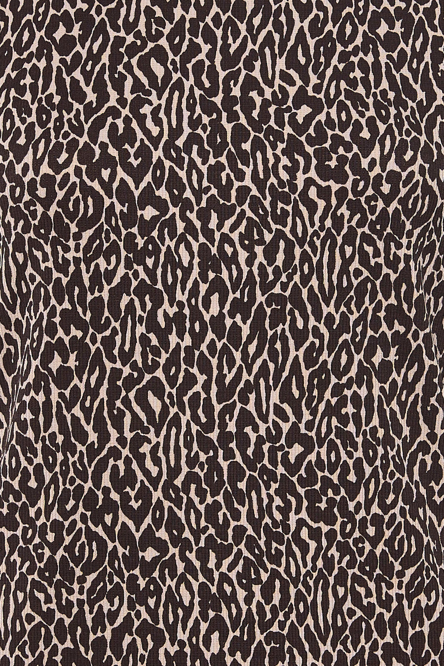 Mouwloos bruin topje van Street One met abstract dierenprint.