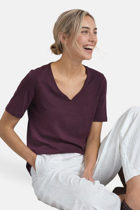 Top (korte mouwen) rood - STREET ONE