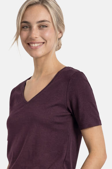 Top uni manches courtes rouge - STREET ONE