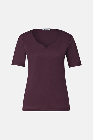 Top uni manches courtes rouge - STREET ONE