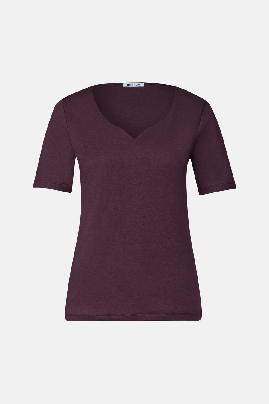 Top uni manches courtes rouge - STREET ONE