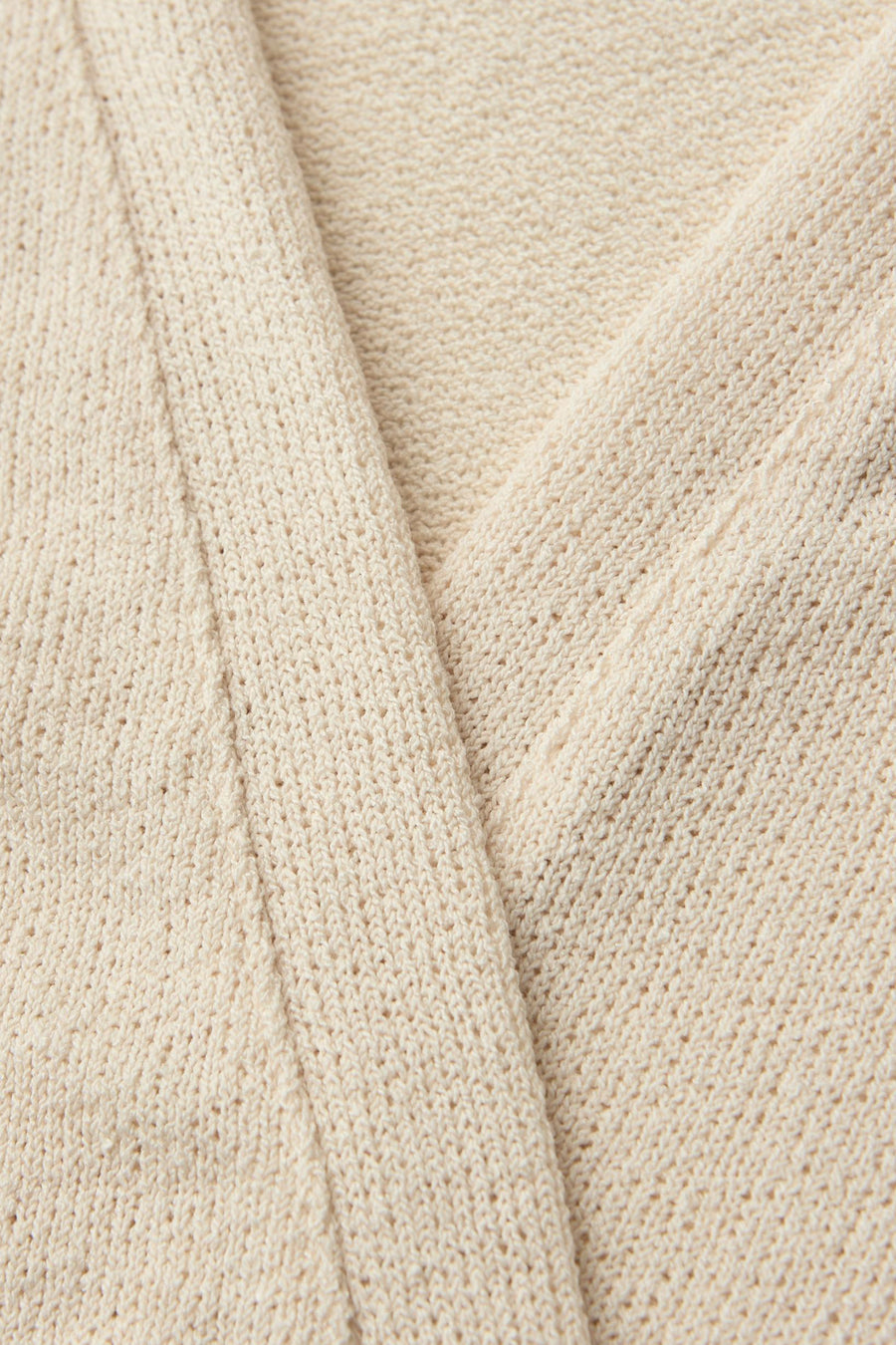 Cardigan beige en tricot de Street One, motif texturé en maille douce.