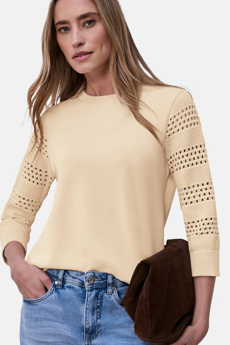 Pull col rond Écru - STREET ONE