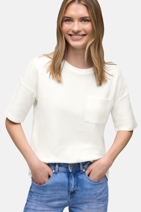 Top uni manches courtes blanc - STREET ONE
