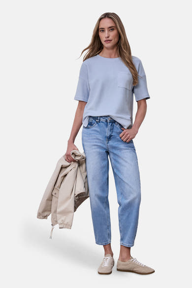 Top uni manches courtes bleu - STREET ONE