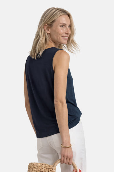 Top (zonder mouwen) blauw - STREET ONE