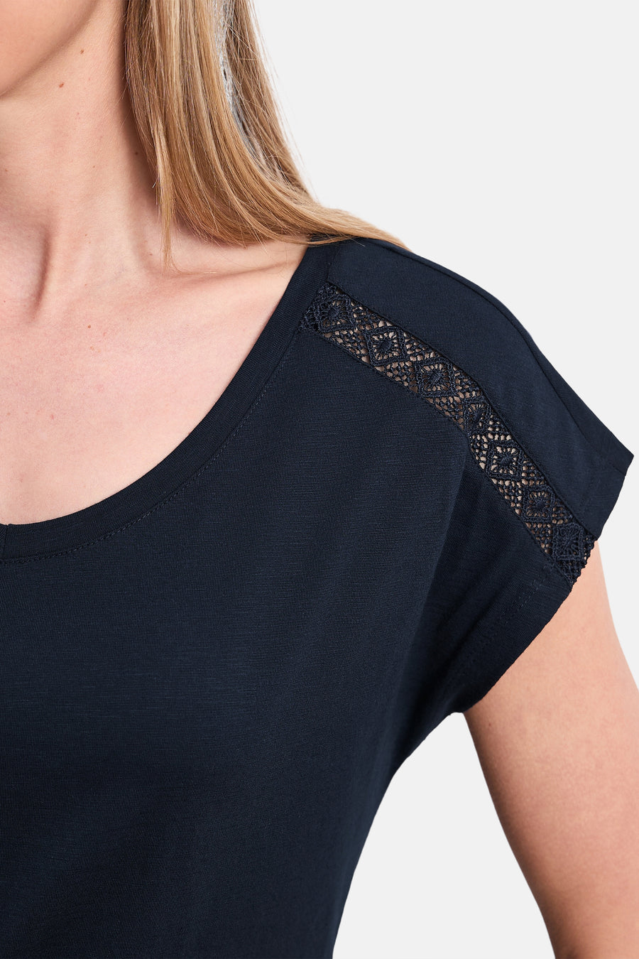 Top (korte mouwen) blauw - STREET ONE