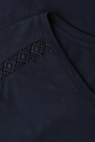 Top (korte mouwen) blauw - STREET ONE