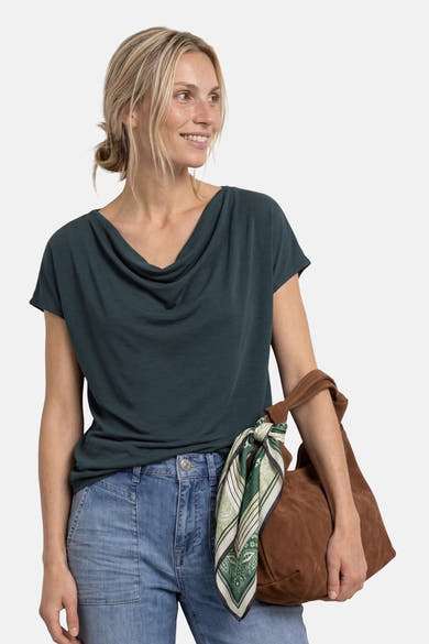 Top (korte mouwen) groen - STREET ONE