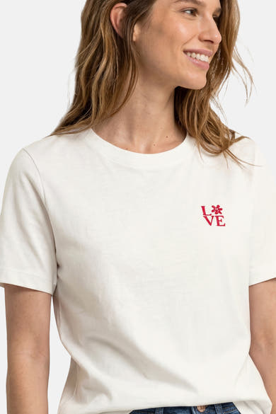 T-shirt (korte mouwen) wit - STREET ONE