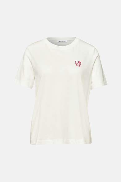 T-shirt (korte mouwen) wit - STREET ONE