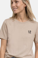 T-shirt (korte mouwen) beige - STREET ONE