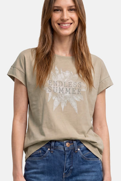T-shirt (manches courtes) beige - STREET ONE
