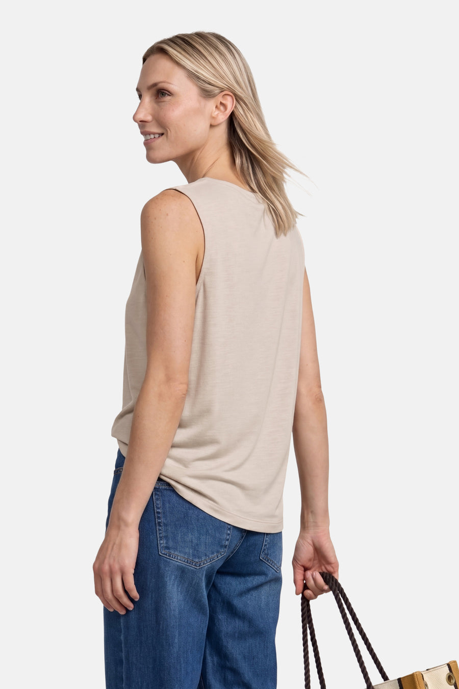 Top (zonder mouwen) beige - STREET ONE