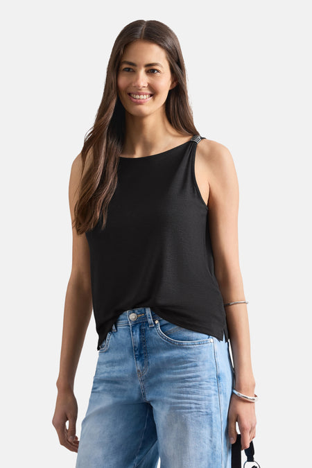 Top (sans manches) noir - STREET ONE