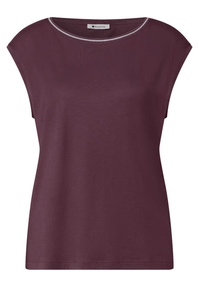 Top uni manches courtes rouge - STREET ONE