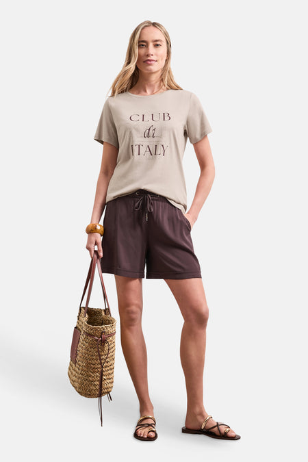 T-shirt (korte mouwen) beige - STREET ONE