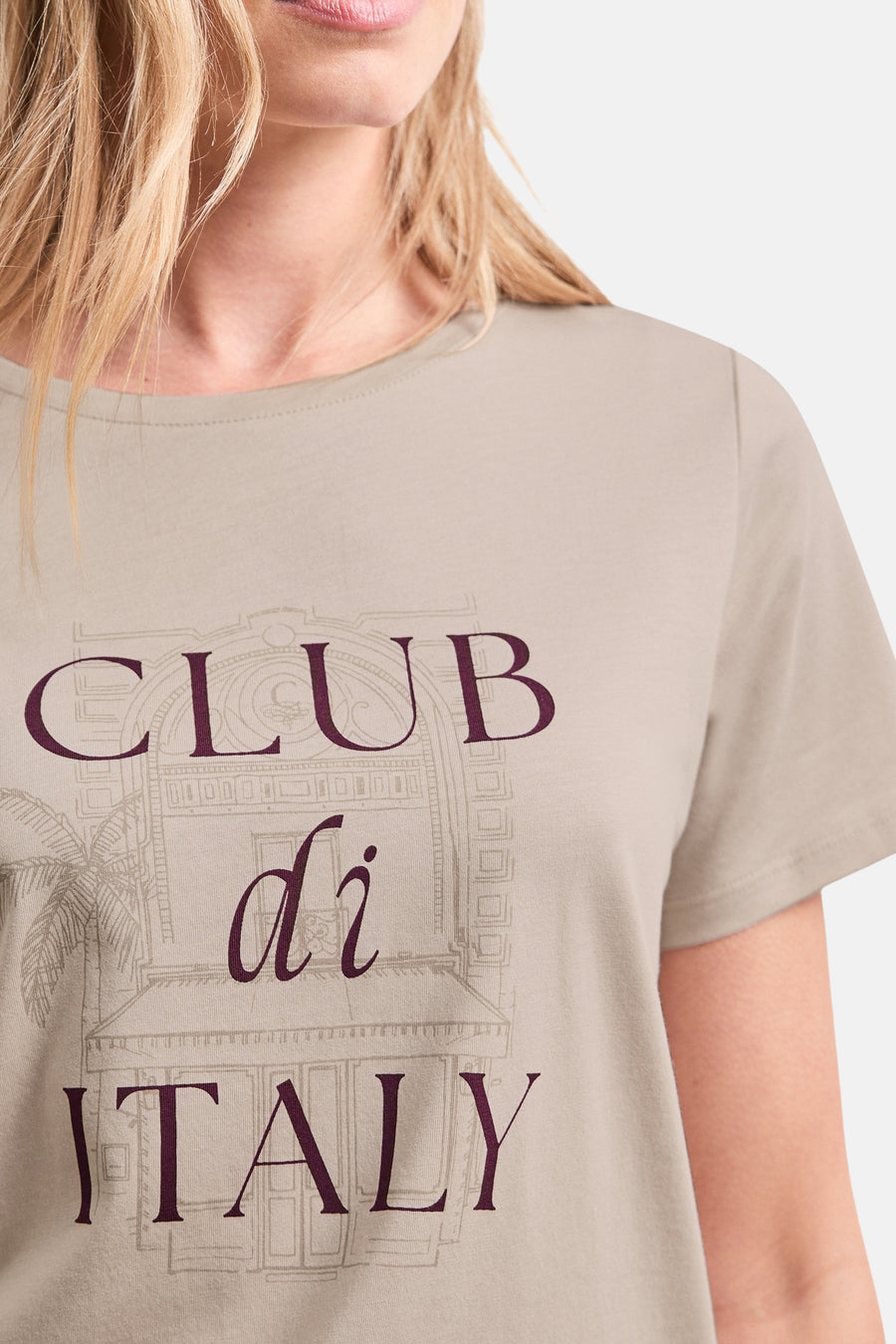 T-shirt (korte mouwen) beige - STREET ONE