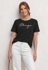 Top uni manches courtes noir - STREET ONE