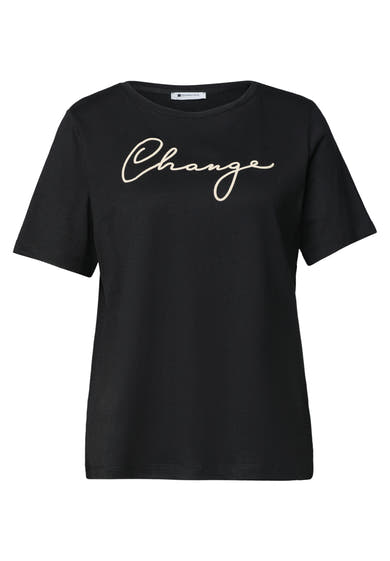 Top uni manches courtes noir - STREET ONE