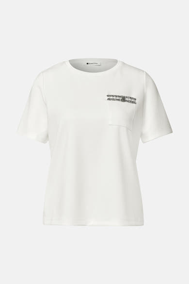 Top uni manches courtes blanc - STREET ONE