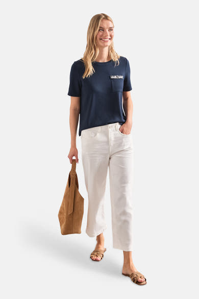 Top uni manches courtes bleu - STREET ONE