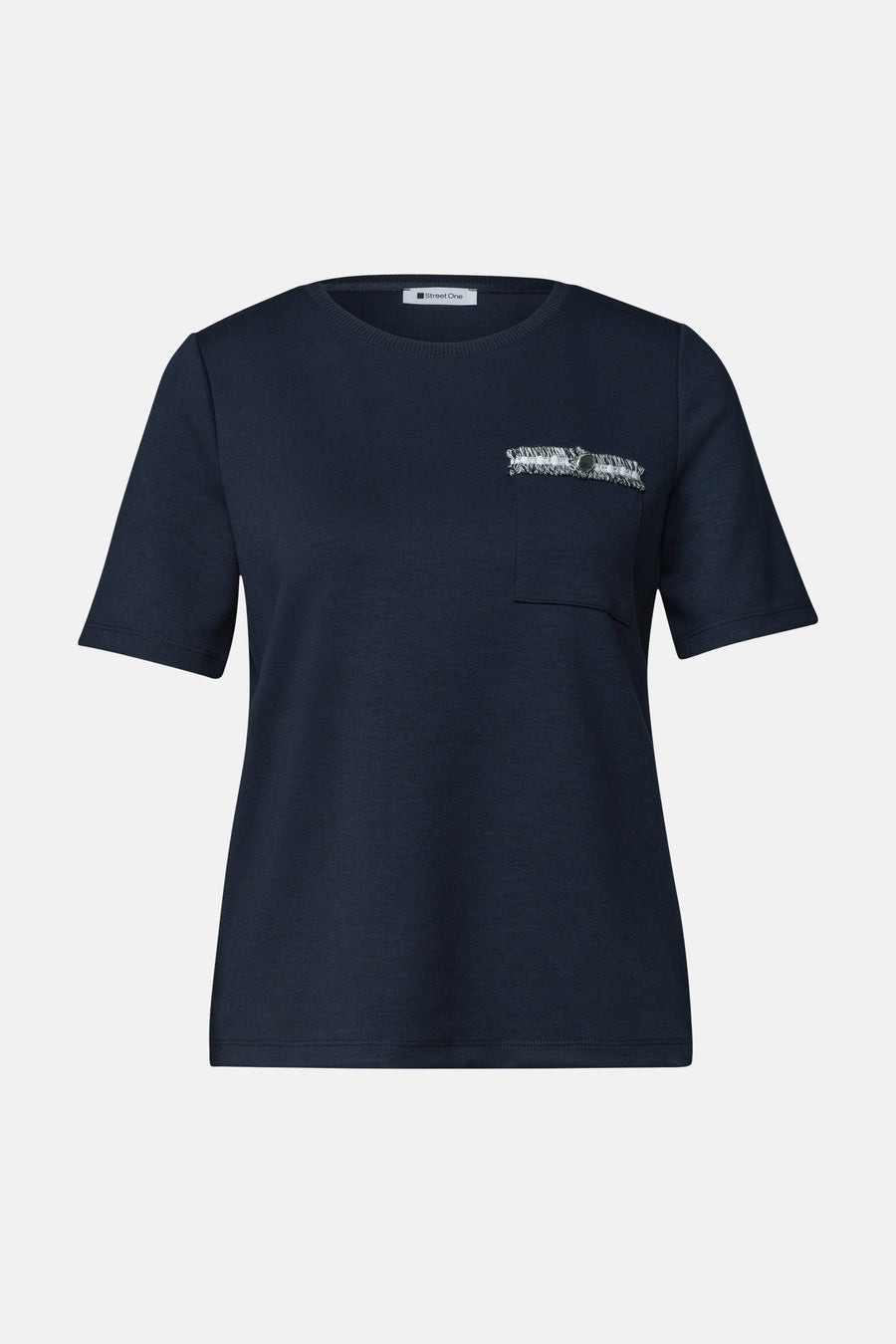 Top uni manches courtes bleu - STREET ONE