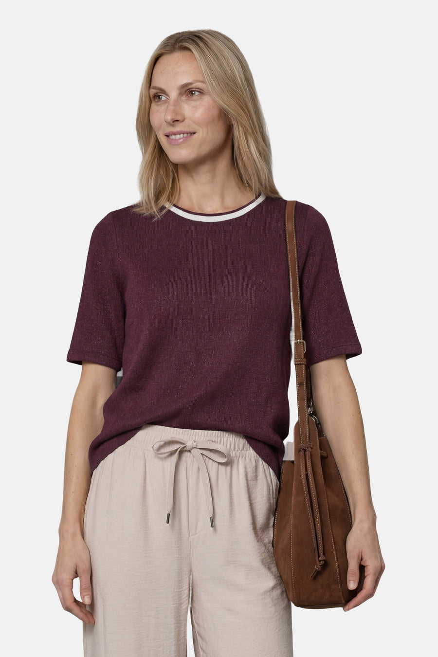 Top uni manches courtes rouge - STREET ONE