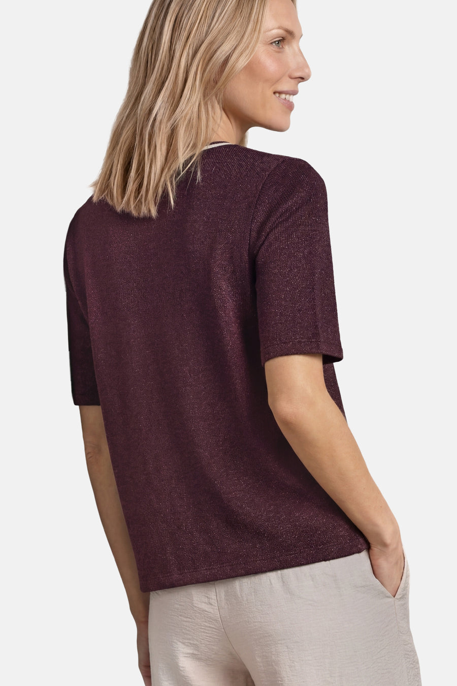 Top uni manches courtes rouge - STREET ONE