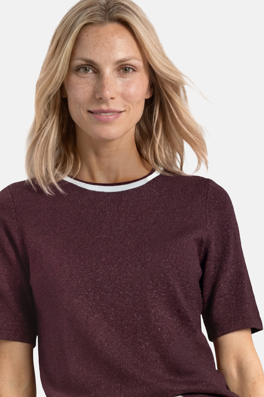 Top uni manches courtes rouge - STREET ONE
