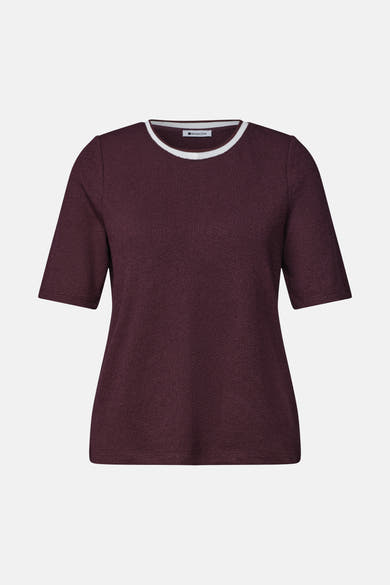 Top uni manches courtes rouge - STREET ONE
