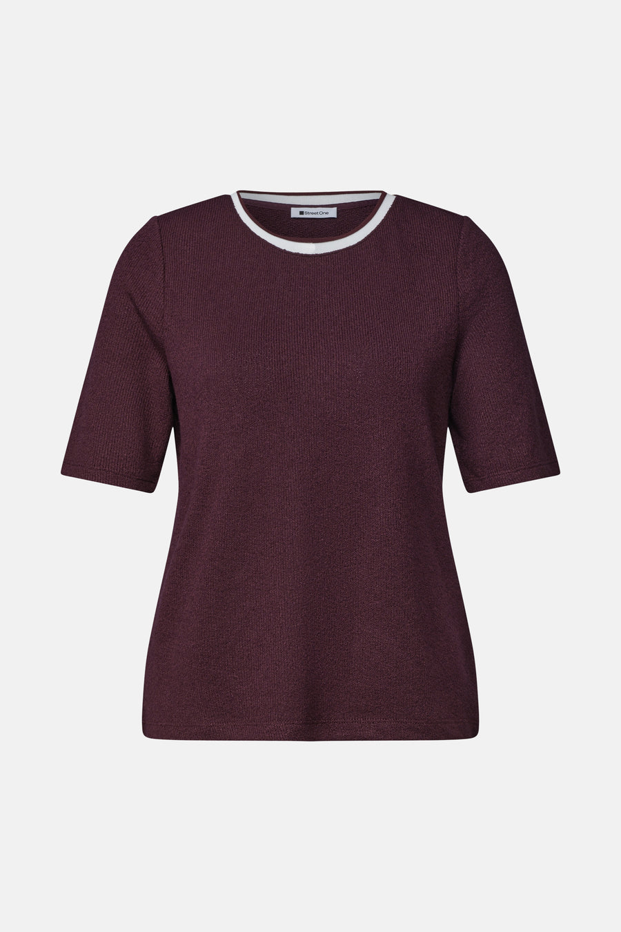 Top uni manches courtes rouge - STREET ONE