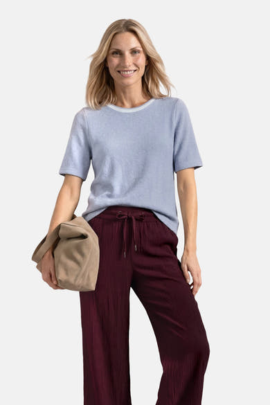 Top uni manches courtes bleu - STREET ONE