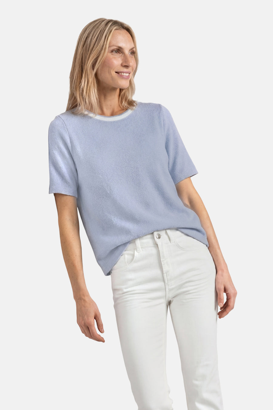 Top uni manches courtes bleu - STREET ONE